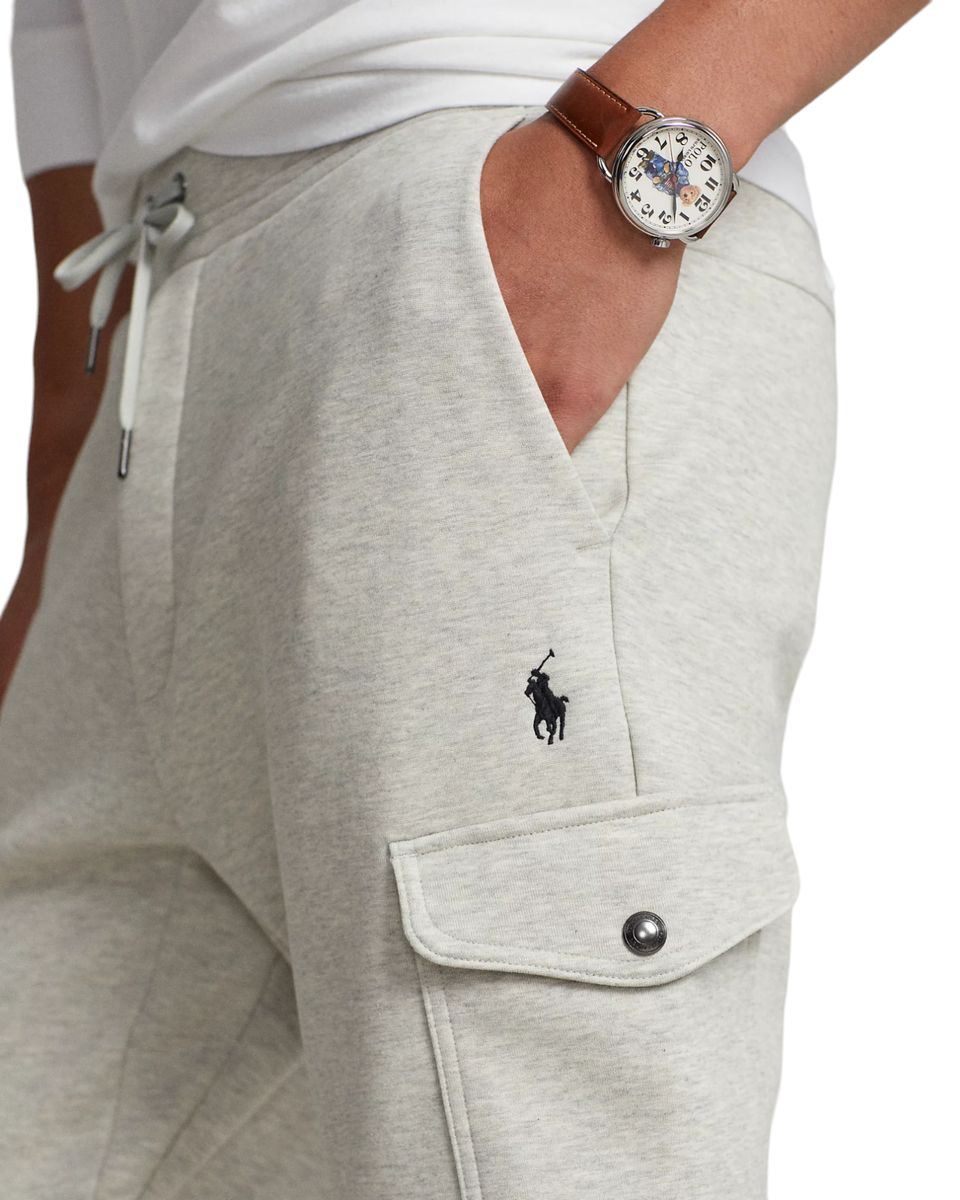 Polo Ralph Lauren Men's Double-Knit Light Grey Cargo Jogger Pant
