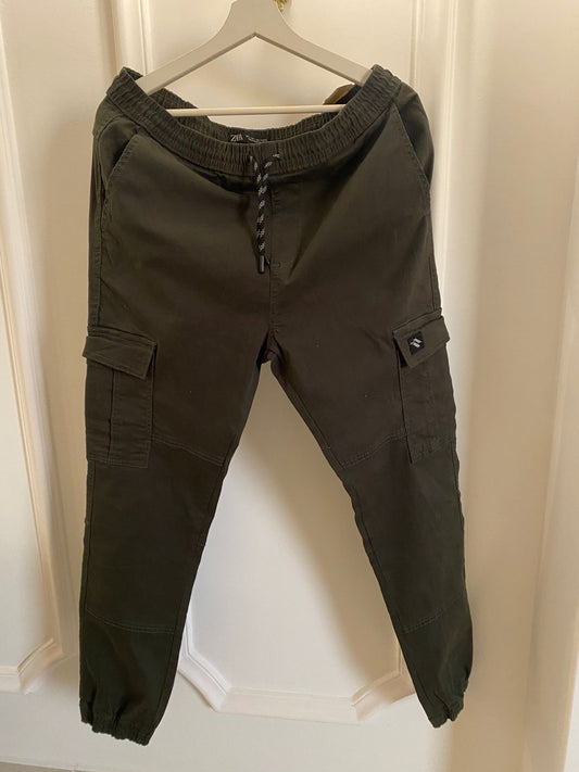 Zara Men Olive Cargo Pants