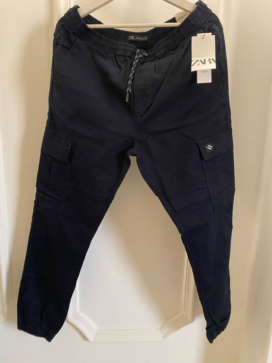 Zara Men Black Cargo Pants