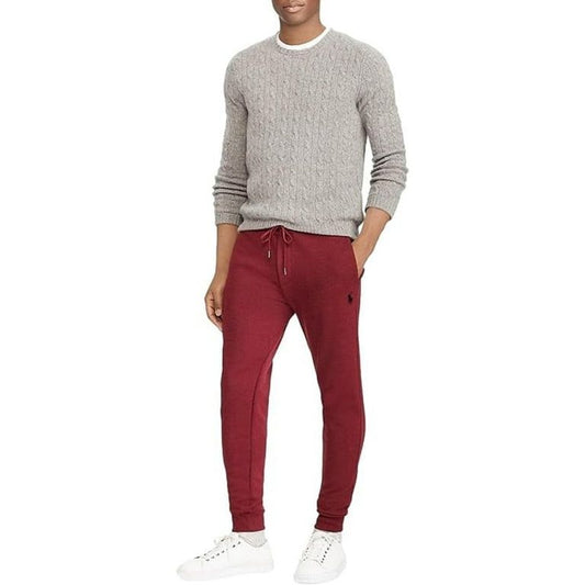 Polo Ralph Lauren Men's Double-Knit Red Wine Jogger Pants