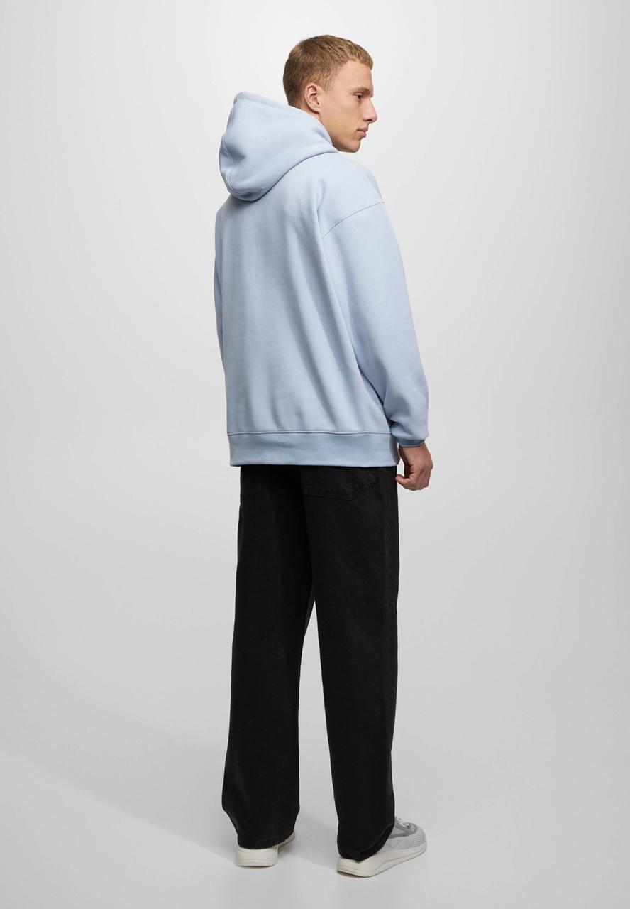 PULL&BEAR  Light Blue Basic Hoodie