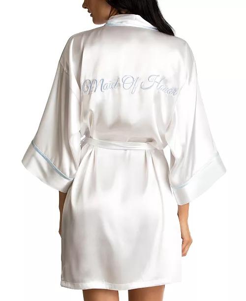 Linea Donatella MADE OF HONOR White Satin Robe