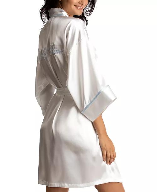 Linea Donatella MADE OF HONOR White Satin Robe