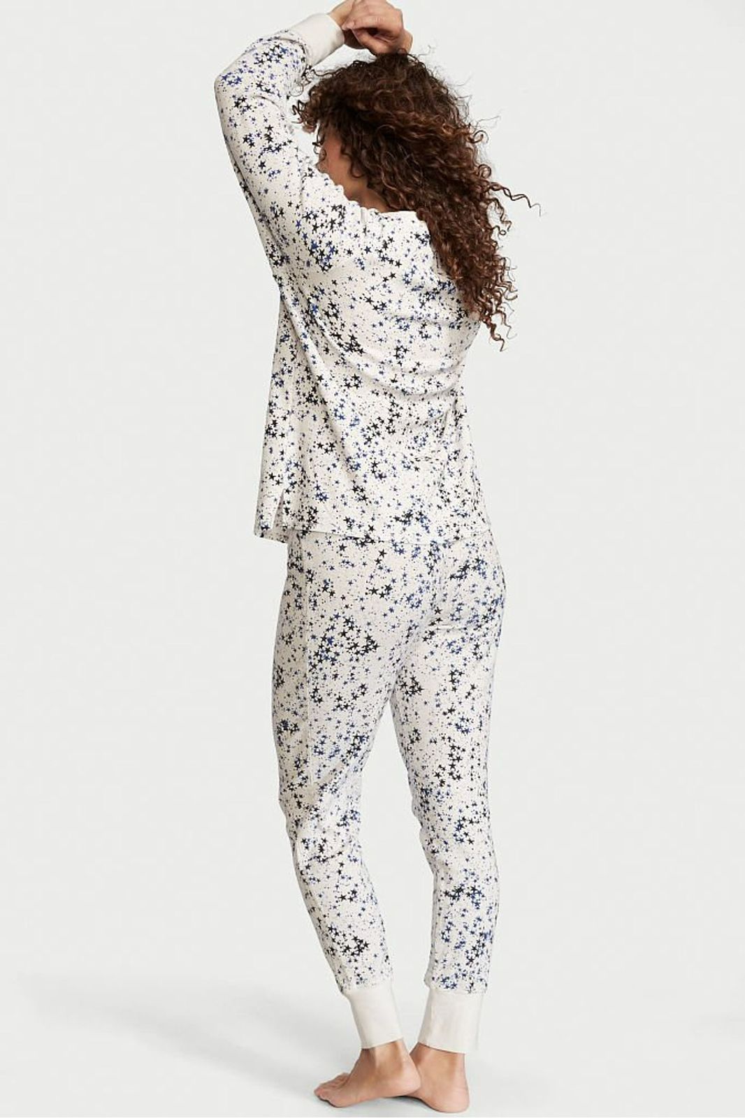Victoria's Secret Thermal Long Pajama Set- Stars