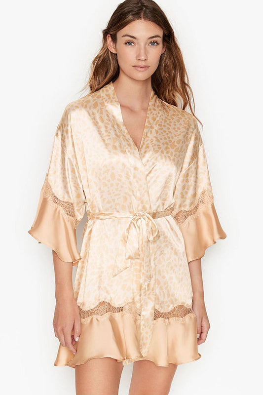 Victoria's Secret Ruffle Satin Robe