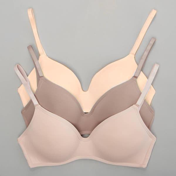 Rene Rofe 3 Pack Comfort Wire-Free Bras