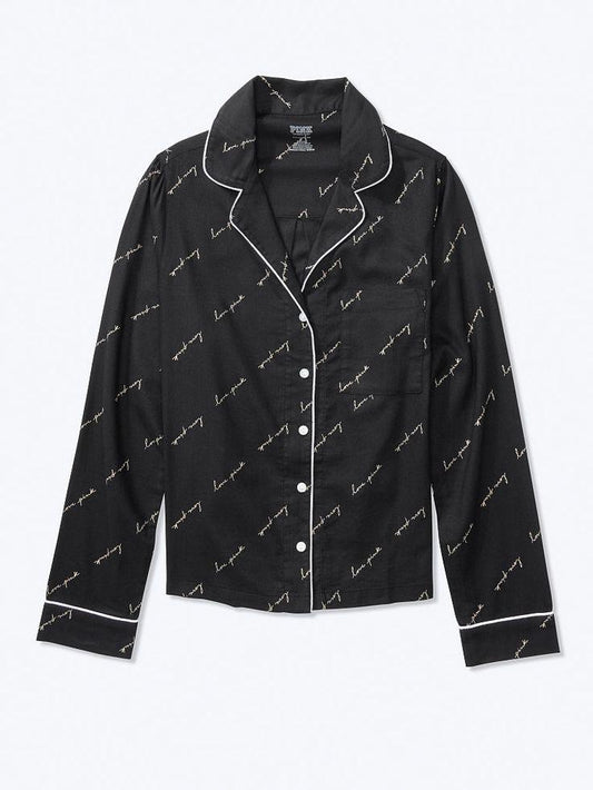 Victoria's Secret PINK Flannel Sleep Top