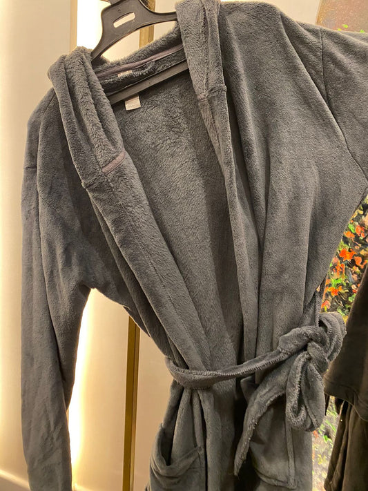 ADONNA Fluffy Grey Winter Robe