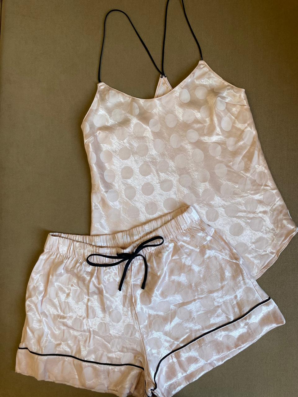 Victoria's Secret Pink Polka Dots Cami Satin Set