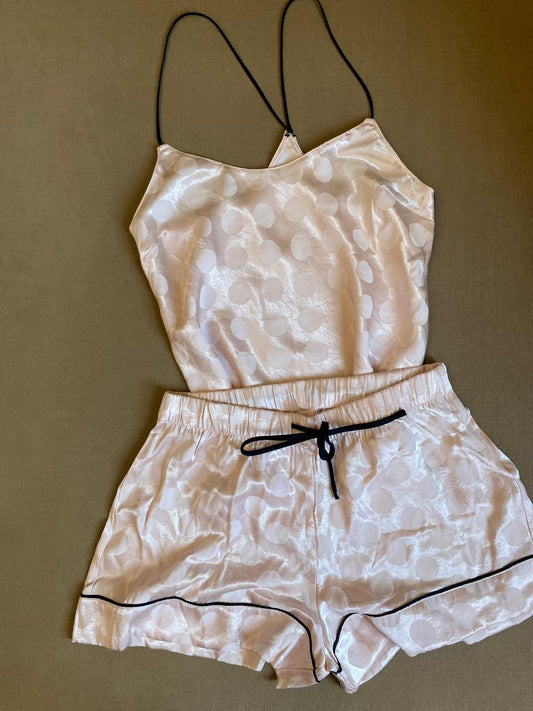 Victoria's Secret Pink Polka Dots Cami Satin Set
