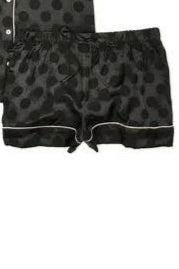 Victoria's Secret Black Polka Dots Cami Satin Set