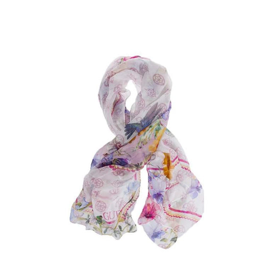 GUESS Pink Floral Scarf