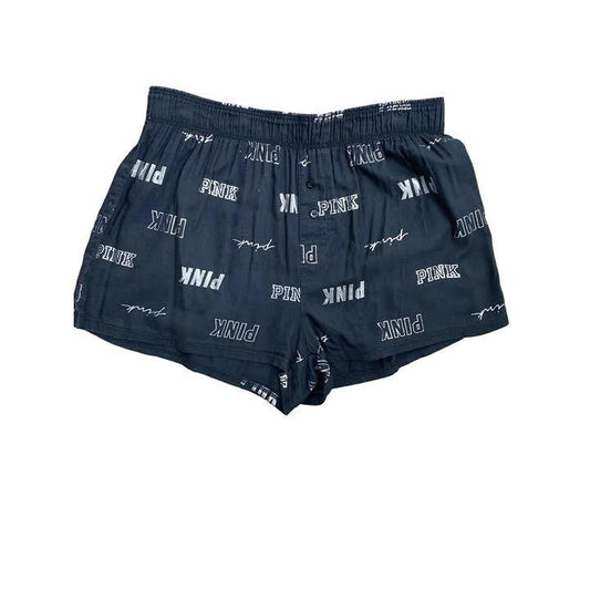 Victoria's Secret PINK Black LOGO Boxer Shorts