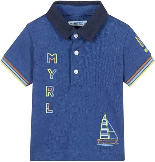 Mayoral Blue Polo T-Shirt