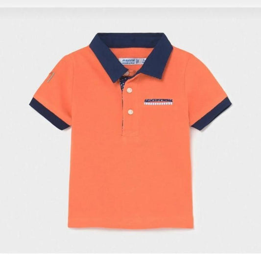 Mayoral  Orange Polo Shirt