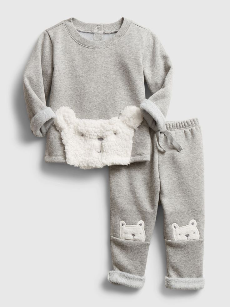 GAP Baby Grey Bear Matching Set