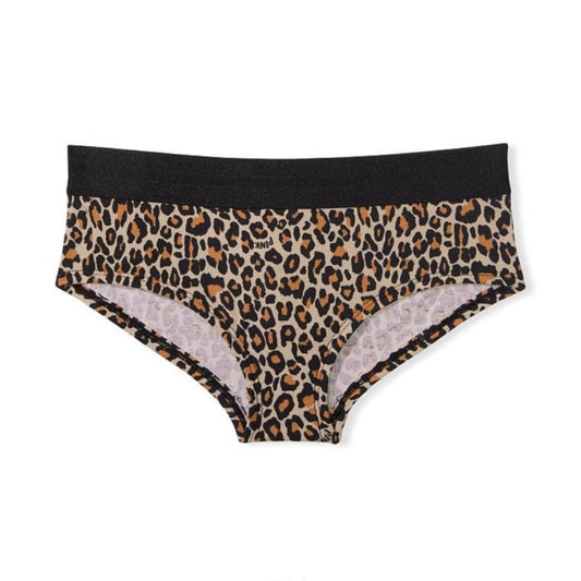 Victoria's Secret PINK Leopard Cotton Hiphugger Panties with Logo