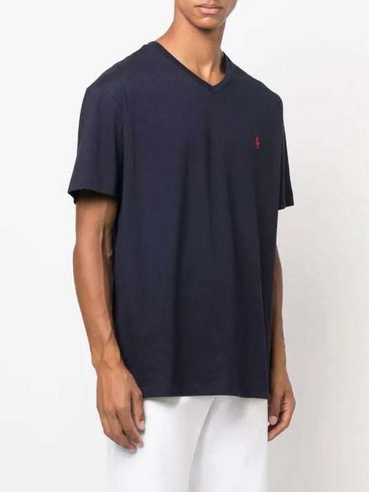 Polo Ralph Lauren Navy Blue V-neck T-Shirt