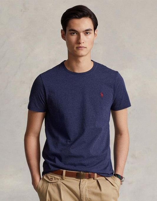 Polo Ralph Lauren Navy Crewneck T-shirt- Custom Slim Fit