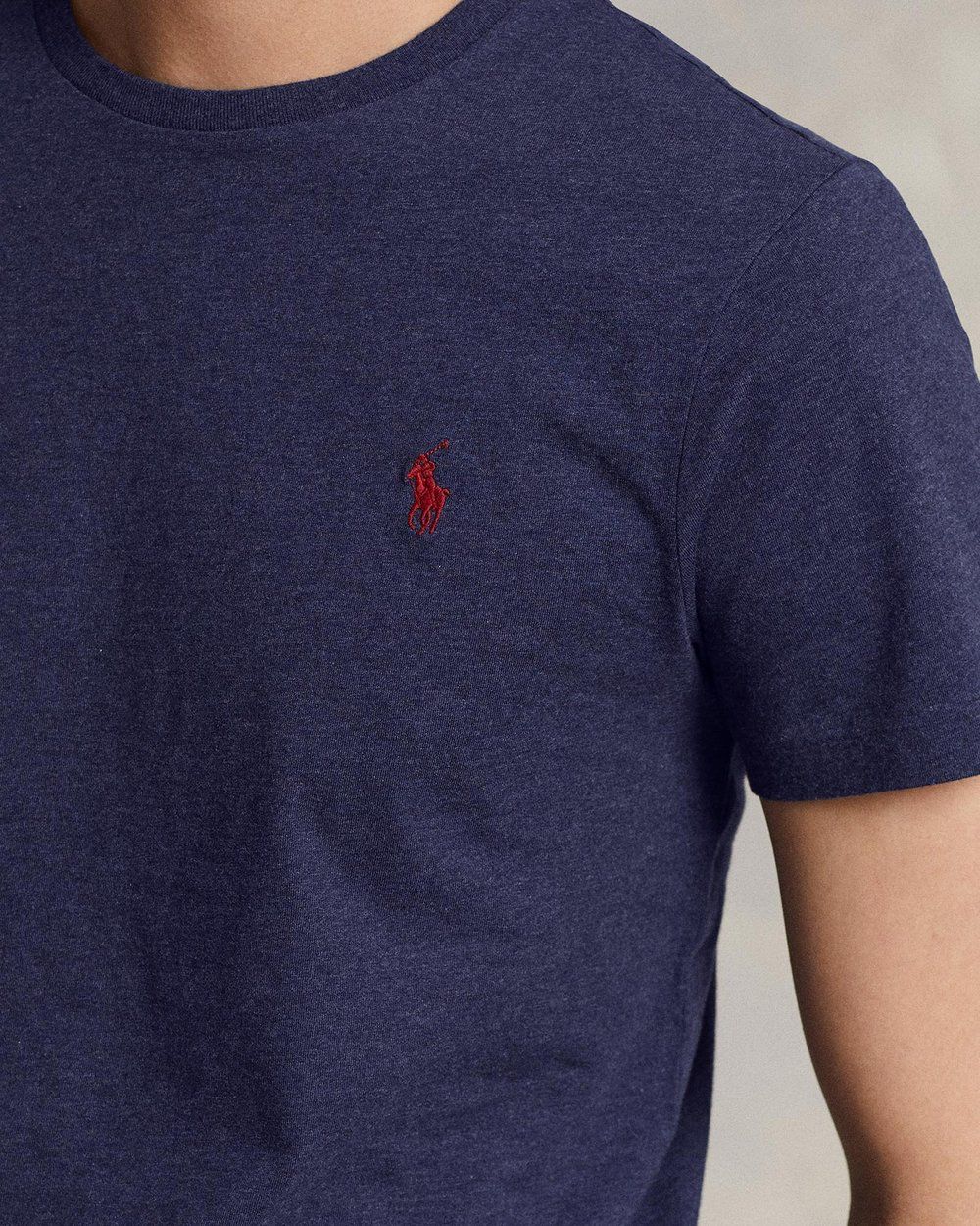 Polo Ralph Lauren Navy Crewneck T-shirt- Custom Slim Fit