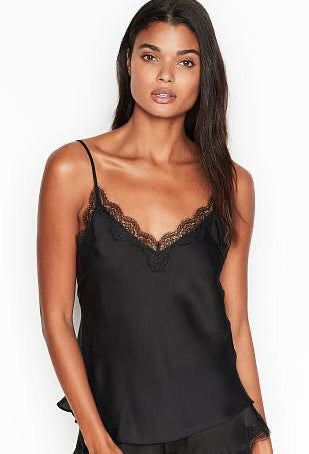 Victoria's Secret Black Satin Top