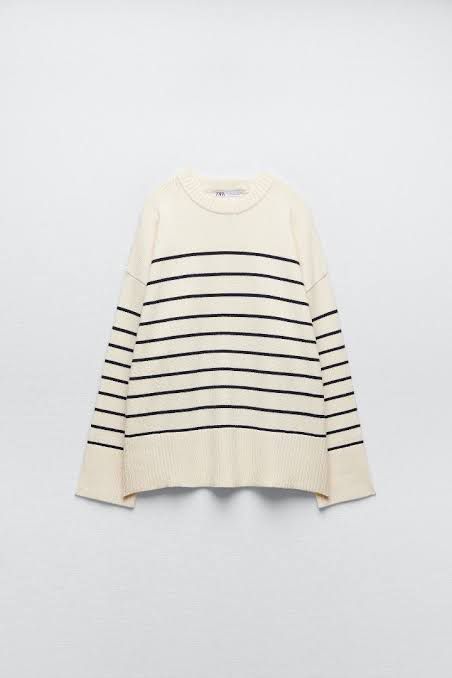 Zara Striped Knit Pullover