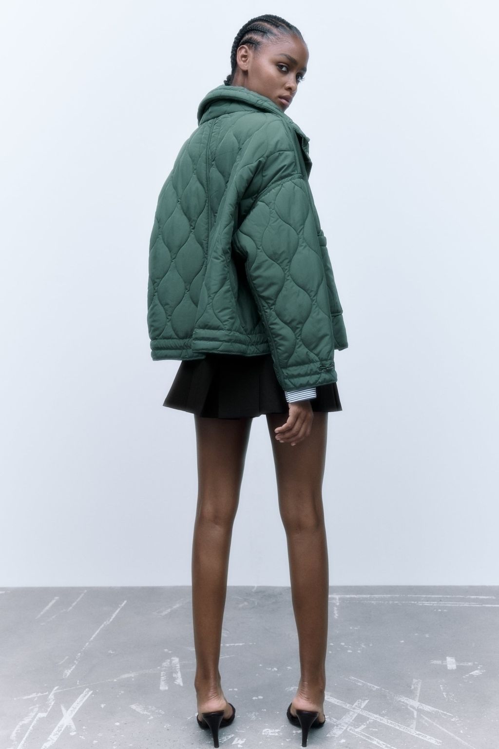 Zara Cotton Padded Puffer Jacket Lightweight