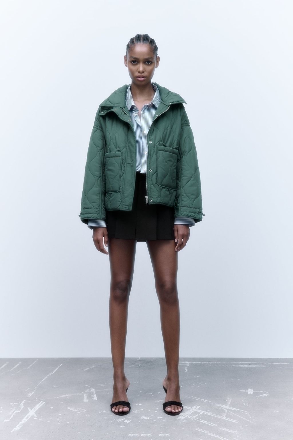 Zara Cotton Padded Puffer Jacket Lightweight