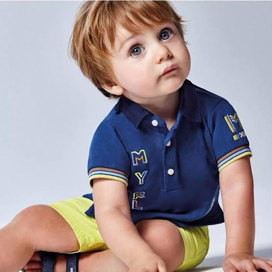 Mayoral Blue Polo T-Shirt