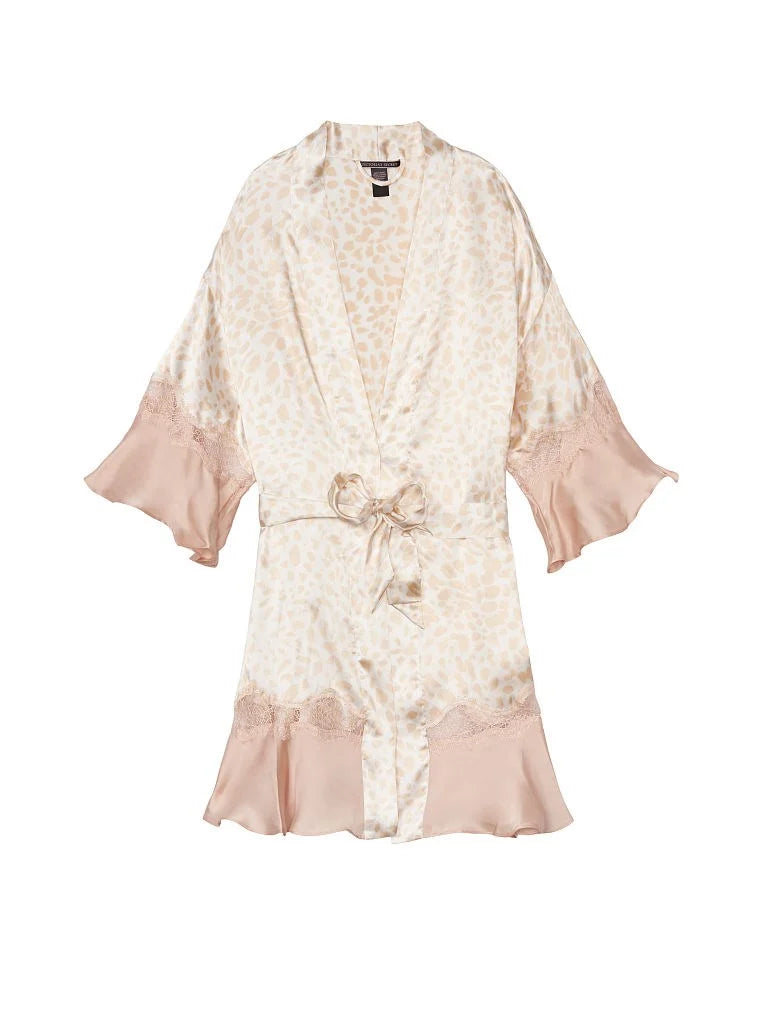 Victoria's Secret Ruffle Satin Robe