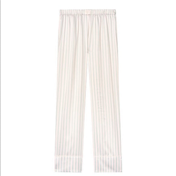 Victoria's Secret Grey stripes Satin Pants
