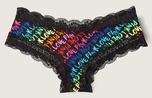 Victoria's Secret PINK Rainbow Lace Cheeky Pantie