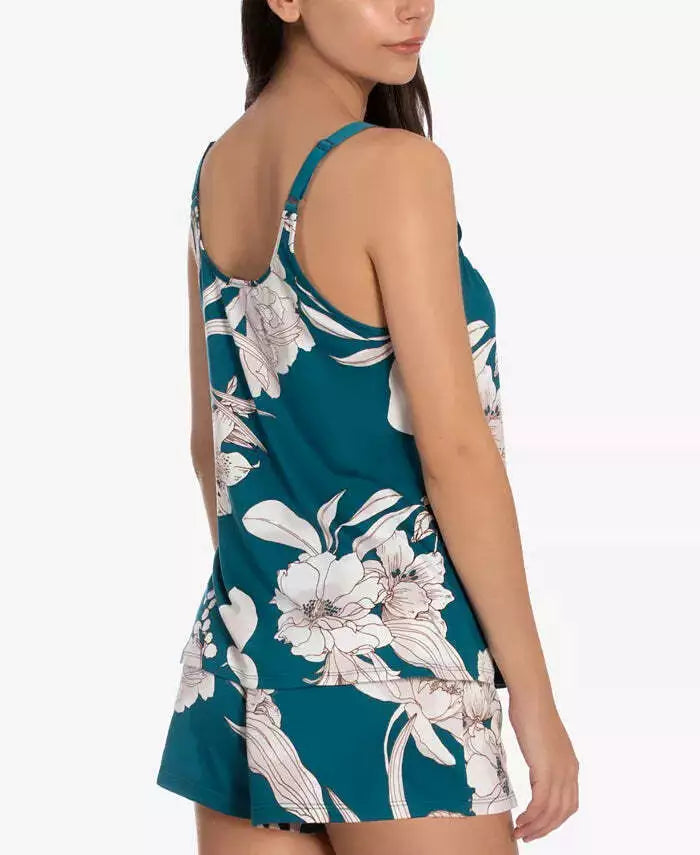 Linea Donatella Green Floral Cami Set