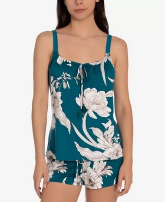 Linea Donatella Green Floral Cami Set