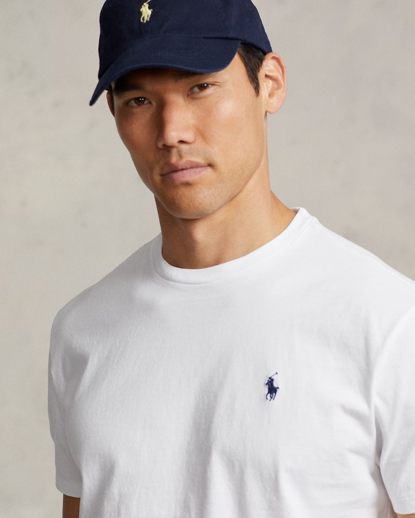 Polo Ralph Lauren White Crewneck T-Shirt- Classic Fit